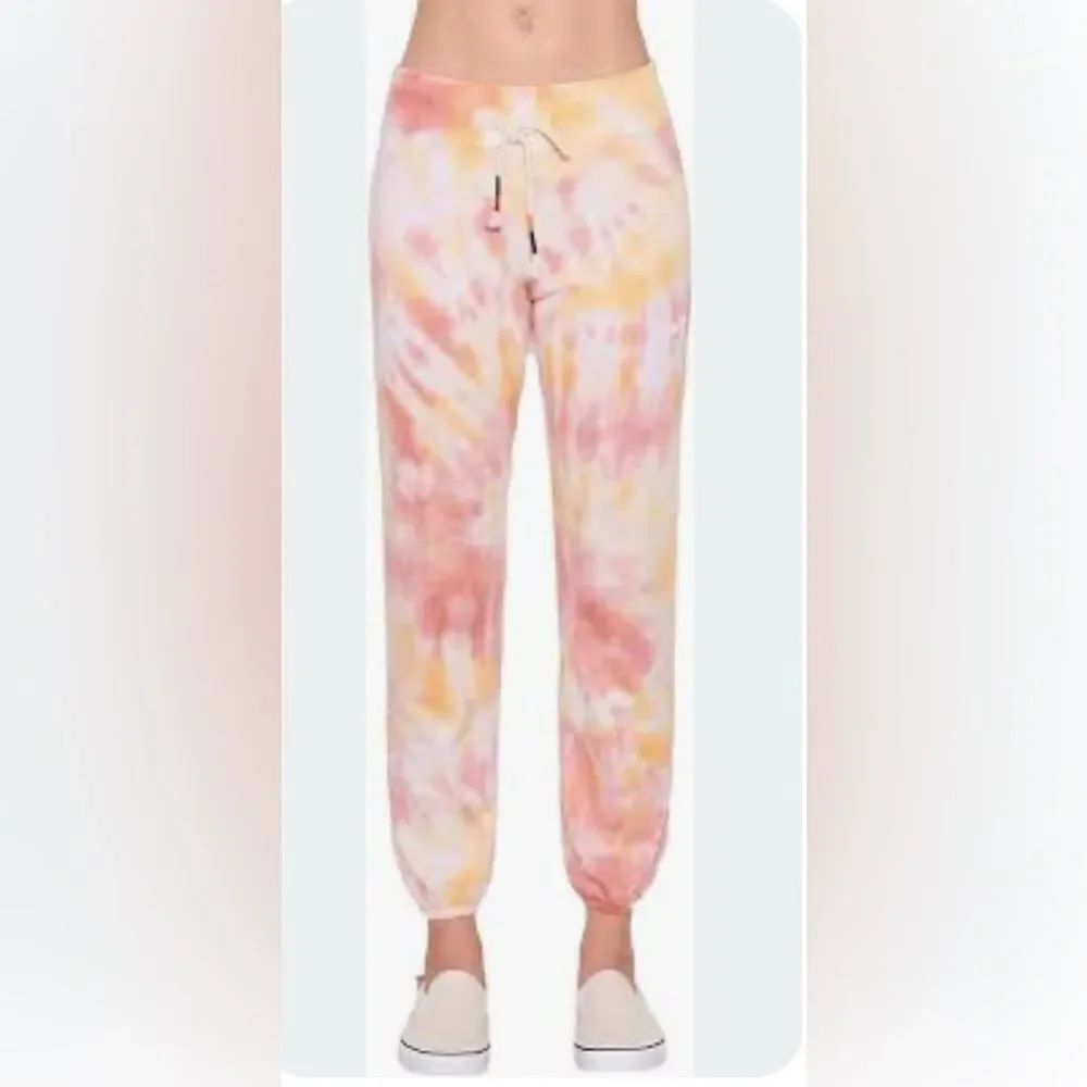 SUNDRY Anthropologie “Smile” tie dye Jogger Sweatpants Size 2